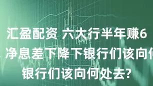 汇盈配资 六大行半年赚6825亿, 净息差下降下银行们该向何处去?